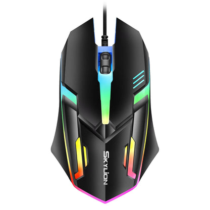 Wired RGB Gaming Mouse 3 Button USB Accurate Office