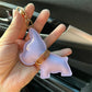 Dog Leather Keychain Car Charm Bag Hanging Accessory