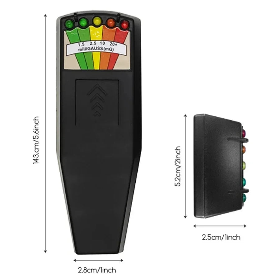 Portable EMF Meter with 5 LED Indicators for Ghost Hunting, Accurate EMF Reader and Detector, Lightweight and Compact Design-3