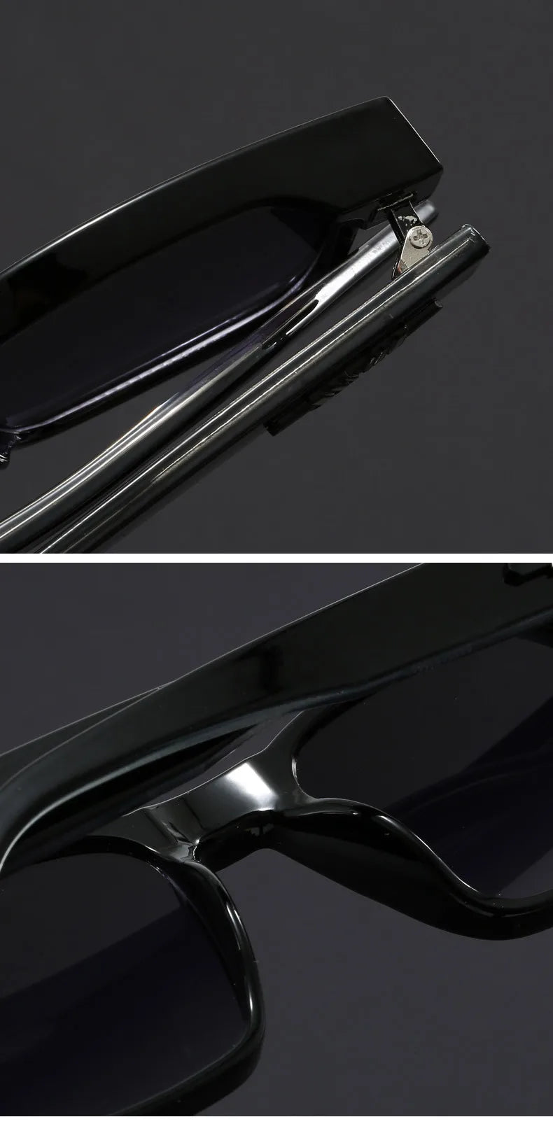 mirror lens, anti-mist outdoor driving shades, wide coverage – Men's square frame sunglasses UV400