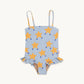 Light unisex one-piece swimsuit - casual cut, nylon, beach & pool wear for kids