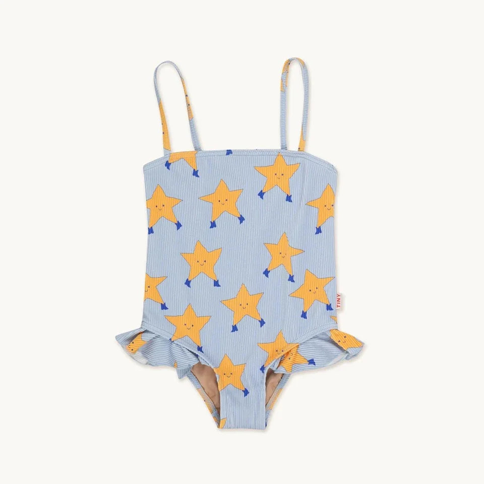 Light unisex one-piece swimsuit - casual cut, nylon, beach & pool wear for kids