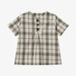 Plaid Grid, Floral, 100% Cotton, Summer Casual Wear – Plush Unisex Kids’ Matching Outfits