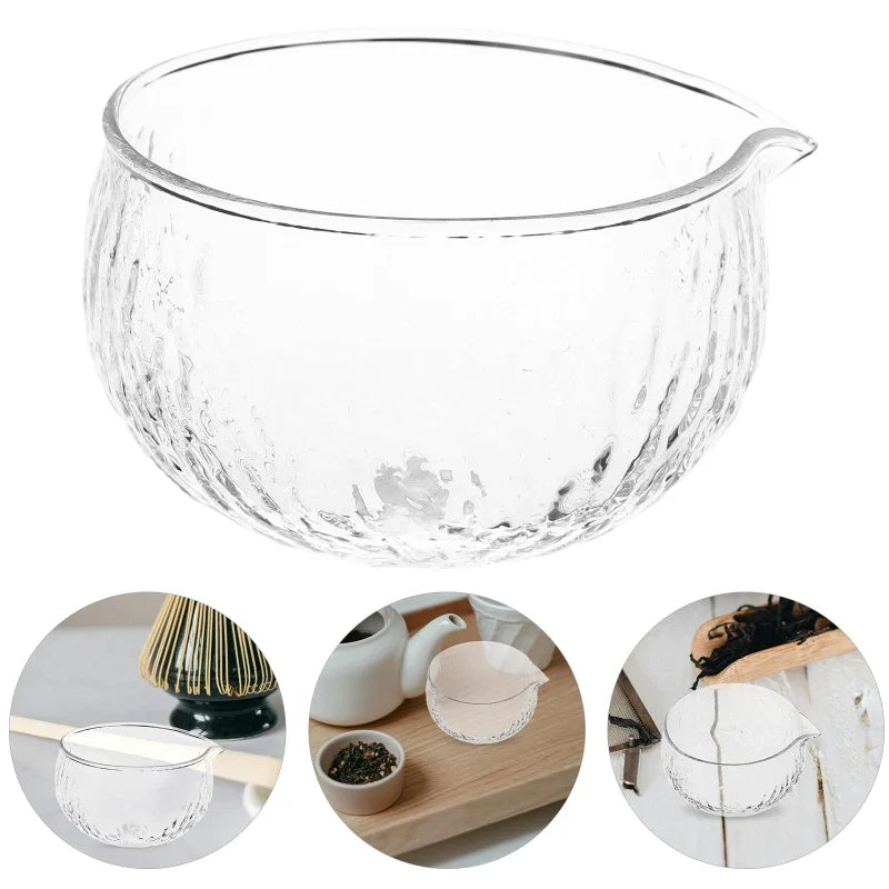 Matcha Bowl Glass Tea Kit With Spout Japanese Ceremony
