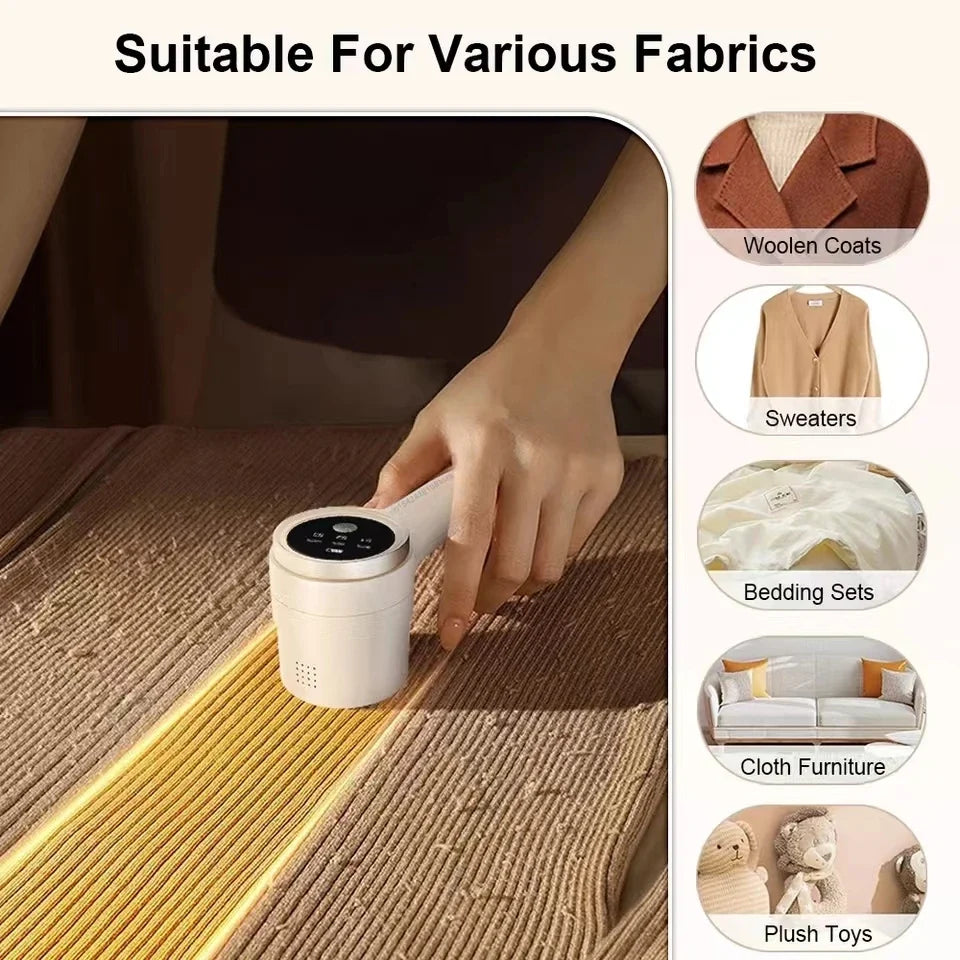 Lint Remover for Clothing Motor-Driven Fluff Shaver Travel-Friendly Battery-Powered Fabric Hair Ball Remover
