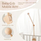 Crib Wooden Mobile Bracket Newborn Sensory Toys Soothing