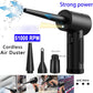 USB Battery-Powered Mini Motor-Driven Compressed Air Duster with Accessories - 51000 RPM Cordless Cleaner for PC, Keyboard, Car, & Electronics