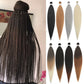 Braids Pre-Stretched Synthetic Ombre Yaki Texture Extensions