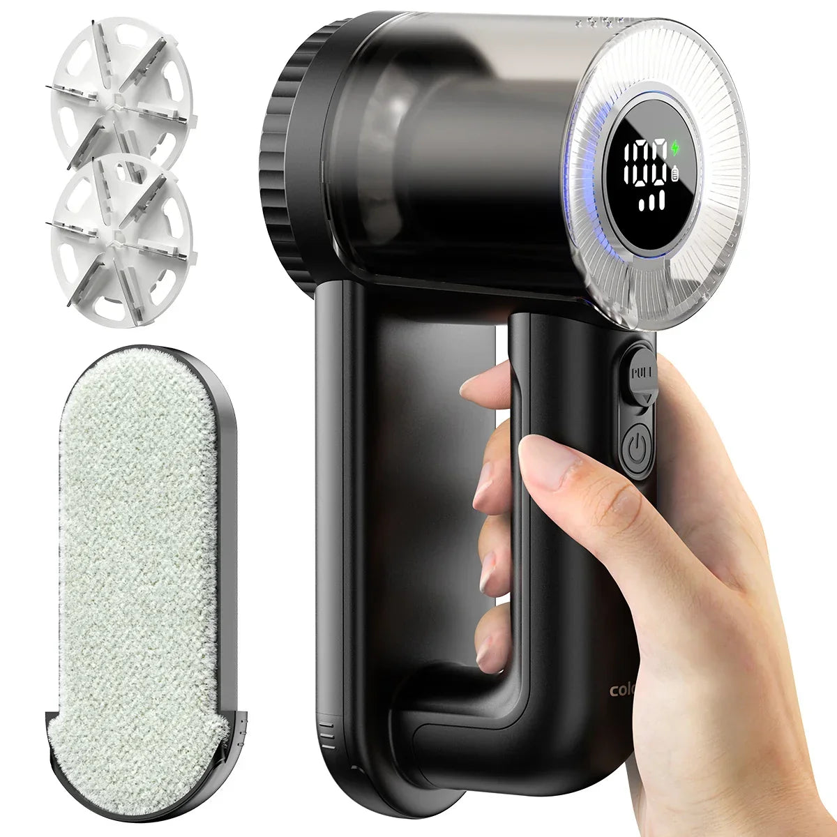 Fabric Shaver Cordless Battery-Powered Digital Display Sweater Lint Remover Fall 2025 Refreshes Clothing