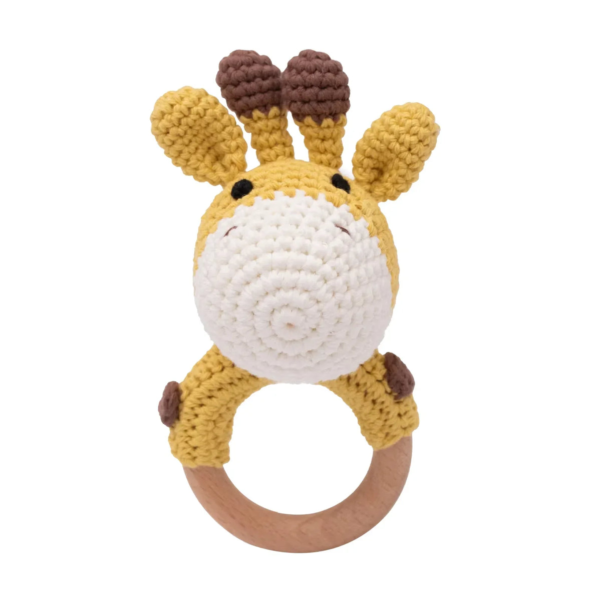 Crochet Baby Rattle Bunny Teether Newborn Sensory Toys