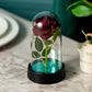 Rose LED Glass Cover Ornament - Romantic Valentine's Day Gift and Wedding Decor