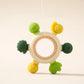 Crochet Wooden Animal Teether Rattle Newborn Sensory Toys