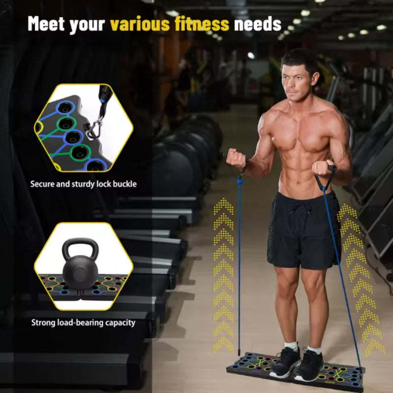 Push Up Board Foldable 28 Modes Household Workout Trainer
