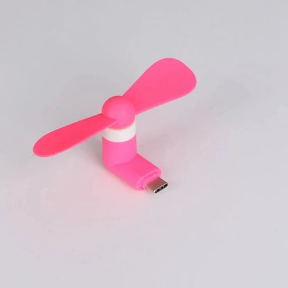 Type-C Compact Fan Flexible Bendable Fan For Laptop AC Charger Travel-Friendly Mini Fan Summer Gadget