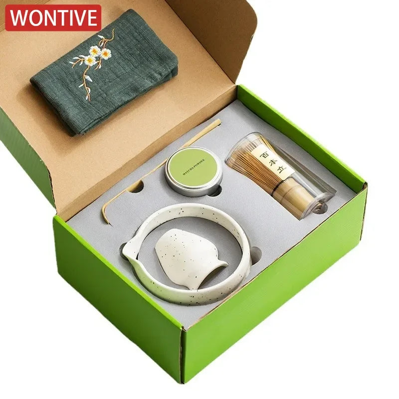 Matcha Whisk Bamboo Chasen Tea Kit Tea Ceremony Essentials Fall 2025 Creates Creamy Froth Eco Friendly Gift