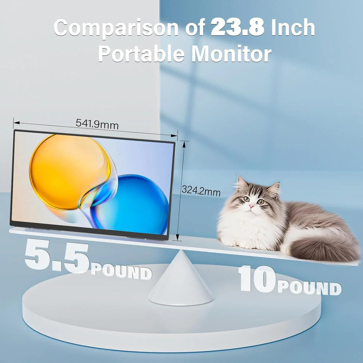 23.8 Inch 100Hz Travel-Friendly IPS Monitor With Eye Maintenance Stand