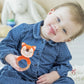 Bear Crochet Teether Rattle Ring Newborn Sensory Toys