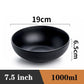Bowl Ramen Black Plastic Japanese Style Noodle Bowl