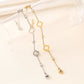 Clover Flower Stainless Steel Bracelet Kit Gold Gift