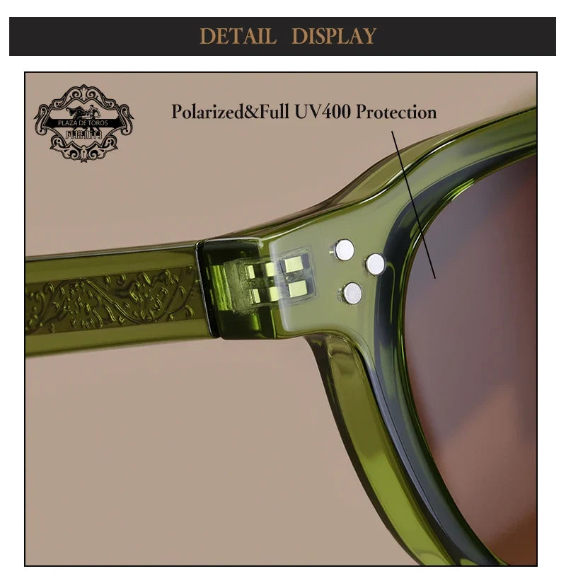TR90 Sunglasses Frame Retro Rivets Style Unisex Polarized UV400 Summer 2026 Gift Idea