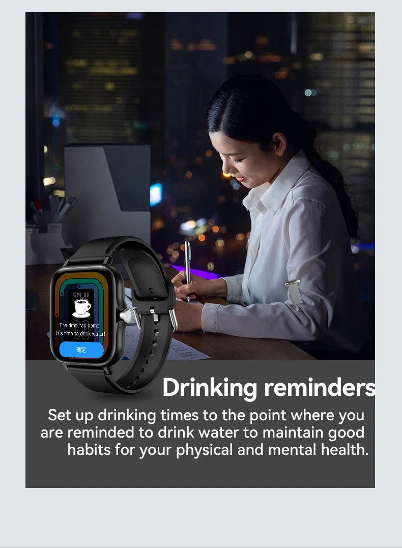 Heart Rate Sleep Tracker Sports Fitness Smartwatch 2026 – LAXASFIT Smart Watch Full Touch Screen Bluetooth Call