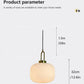 Japandi Glass Pendant Light Japanese Scandinavian Hanging Lamp Warm