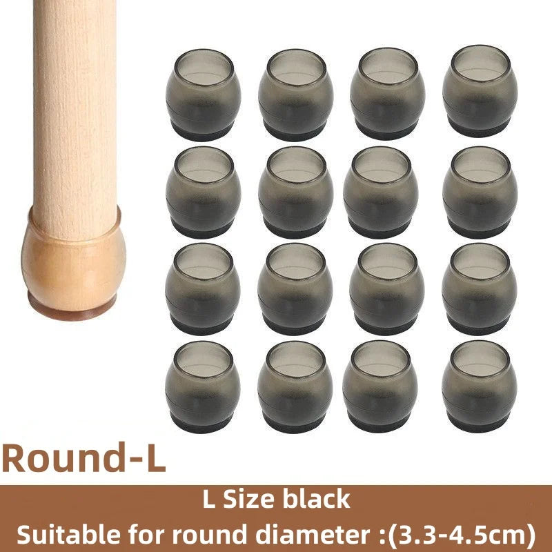 Floor Protectors Chair Feet Leveling Mat 2026 – Silicone Anti-Slip Furniture Leg Pads 16-Pack