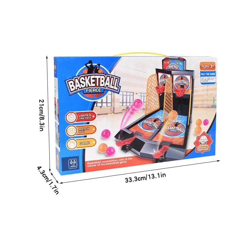 Two-Player Interactive Finger Basketball Game - Fun Tabletop Ejection Toy for Kids, Educational Sports Challenge for Boys