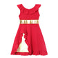 Light girls' dress - sleeveless a-line, polyester, elastane, casual summer wear