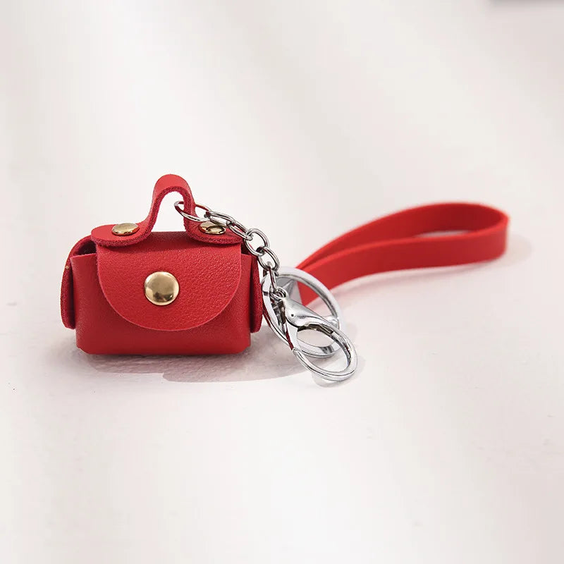 Free 1+1 Birkin Inspired Mini Hand Bag - Cute Leather Bag Charm Keychain & Earphone Case