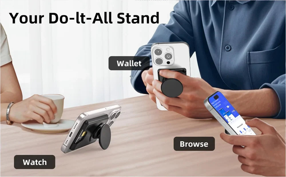 Magnetic2026 Edition Wallet With Expanding Grip For Phones Universal Card Holder Case Anti Scratch And Dustproof Back To School