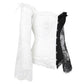 Women's Supportive Corset Top - Off Shoulder, Lace Satin