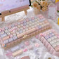 Keycaps PBT Cat Keycap Kit Alice Layout 2.25U 2.75U Pastel Mechanical Keyboard TikTok Viral Fall 2025 Cute Desk Gift