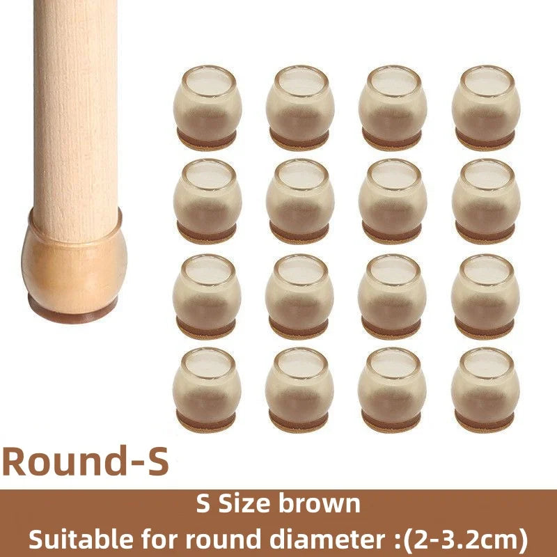 Floor Protectors Chair Feet Leveling Mat 2026 – Silicone Anti-Slip Furniture Leg Pads 16-Pack
