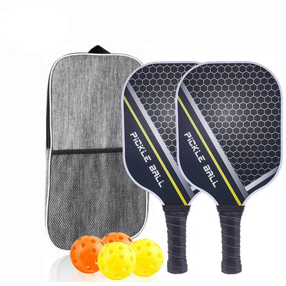 Pickleball Paddles Carbon Fiber Surface Kit USAPA Approved Two Paddles Carry Bag Balls Fall 2025 Sturdy Control