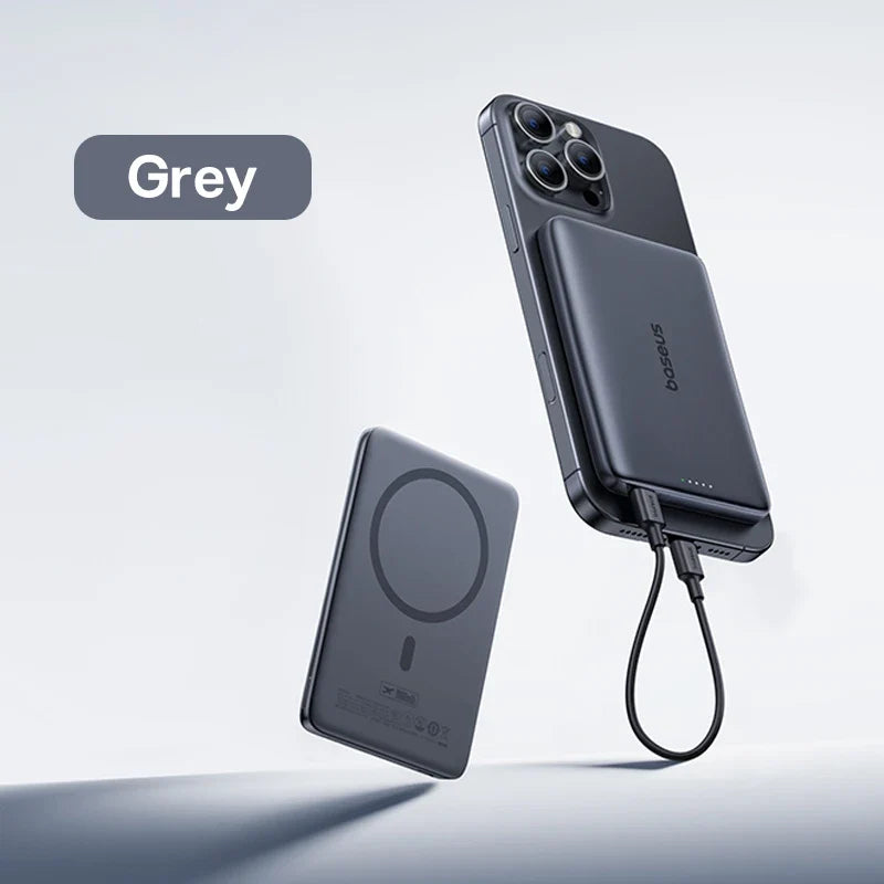 Card-Sized 10000mAh PD 27W & 5000mAh PD 20W Cordless Charging 2026 – Ultra-Slim Magnetic Power Bank