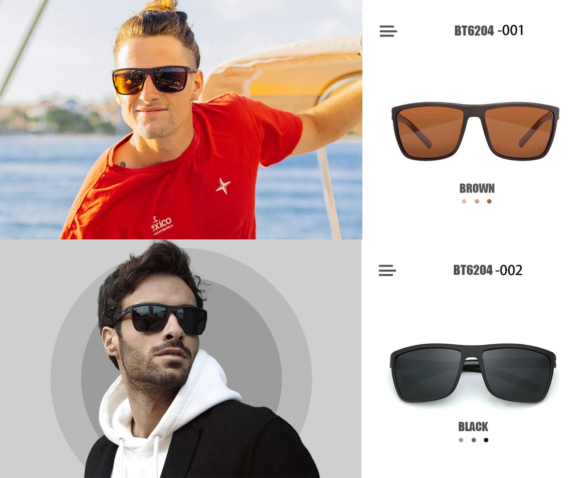 Light TR90 Frame Square Sunglasses UV400 Protection, Outdoor Summer 2026 – Polarized Sunglasses
