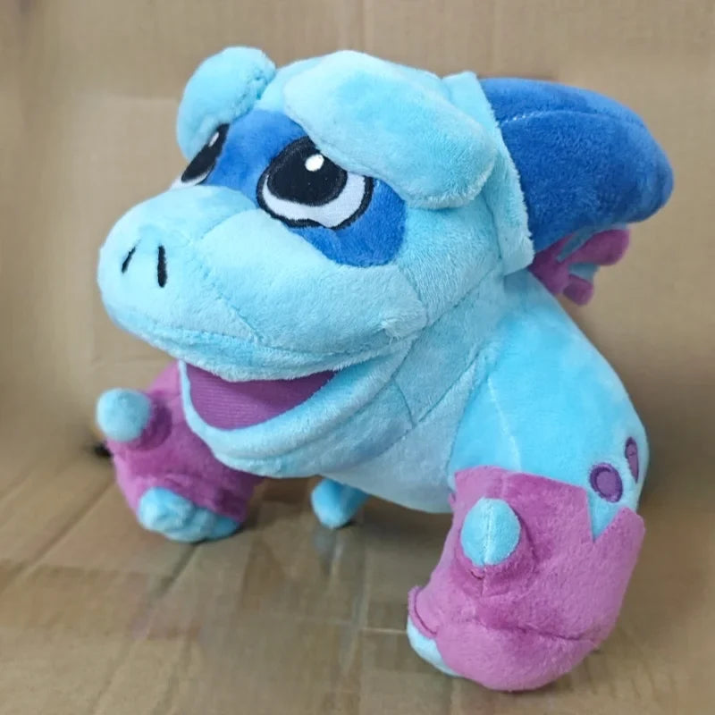 Plush Dragon Trio Stuffed Animals Kit Rolling Log Toy