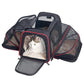 Pet Carrier Bag Up To 10kg Foldable Breathable Plush-Sided Travel Carrier Fall 2025 Safe Locking Zippers