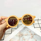 Kids Sunglasses Round Frame Anti-UV400 for 1-7 Year Olds, Children's Sun Protection, Trendy Design