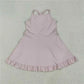 knee-length, cotton-elastane, casual wear for active play – Plush girls' knit dress