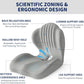 Comfort-Grip Lumbar Support for Office Chair and Car, Stress Relief – Memory Foam Seat Cushion