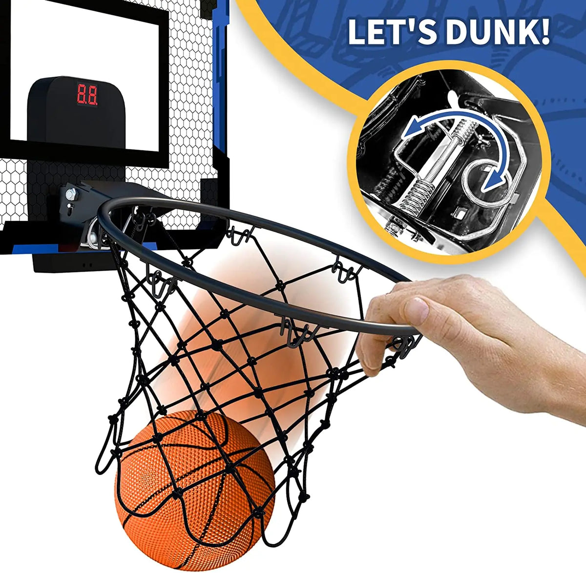 Basketball Hoop For Kids Wall Mounted Mini Backboard Kit Indoor Outdoor Play Back To School 2026 Gift