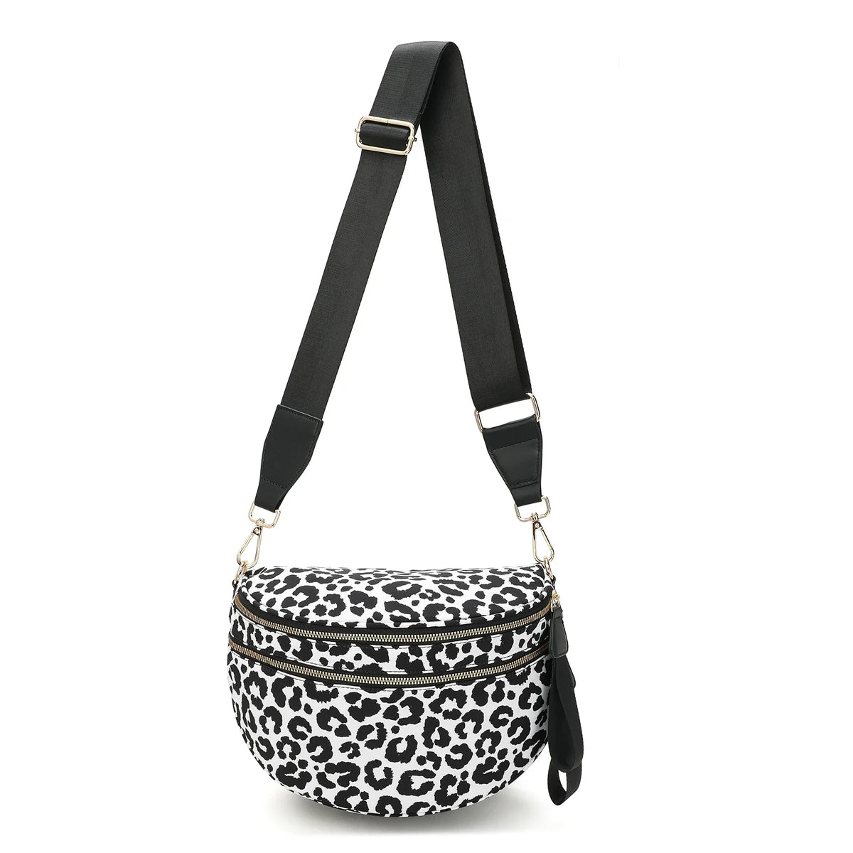 checkered nylon, box shape, travel and daily use – Multi-Use unisex crossbody bum bag