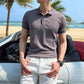 Variant image for Breathable Silk Mesh Mens Polo Shirt, Short Sleeve with Ribbed Collar, Lightweight and Stylish for Summer-26