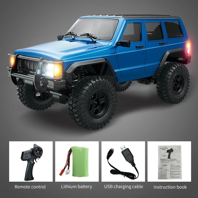 Car RC 1/18 Scale 4WD Off Road Crawler Toy Remote Control 2.4G With 40 Minute Run Time Fall 2025 Gift