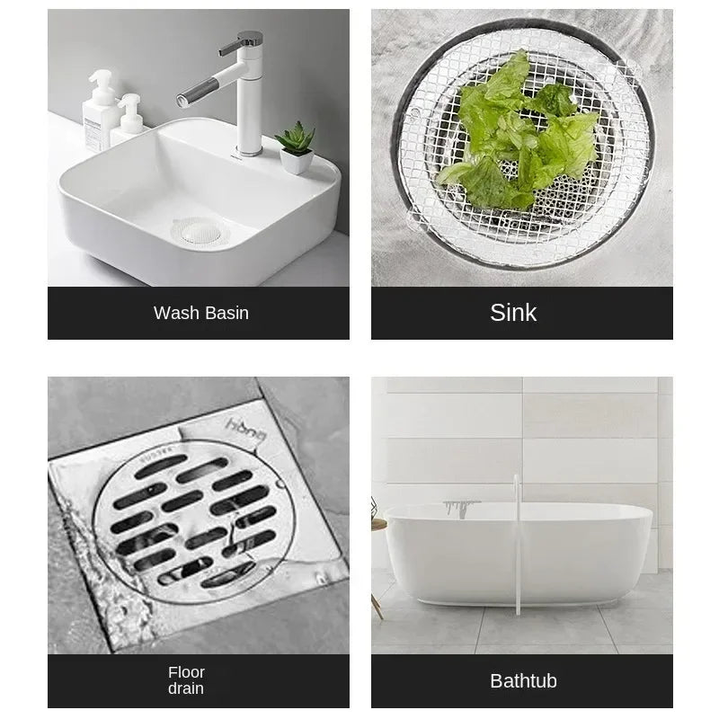 Floor2026 Edition Drain Filter Hair Catcher Screen Disposable Prevent Hair Clogs Drain Stopper Cover Bathroom Accessory Fall
