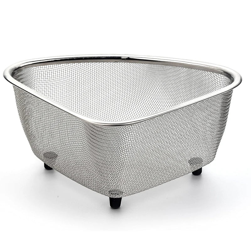 Steel Stainless Sink Strainer Basket Triangle Drainer In Sink Mesh Colander Fall 2026 Eco Friendly Kitchen Accessory