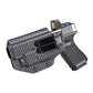 Kydex IWB Holster - TLR-8 Light Compatible, Inside Waistband Concealed Carry, 19 19X 23 25 32 44 45 Compatible