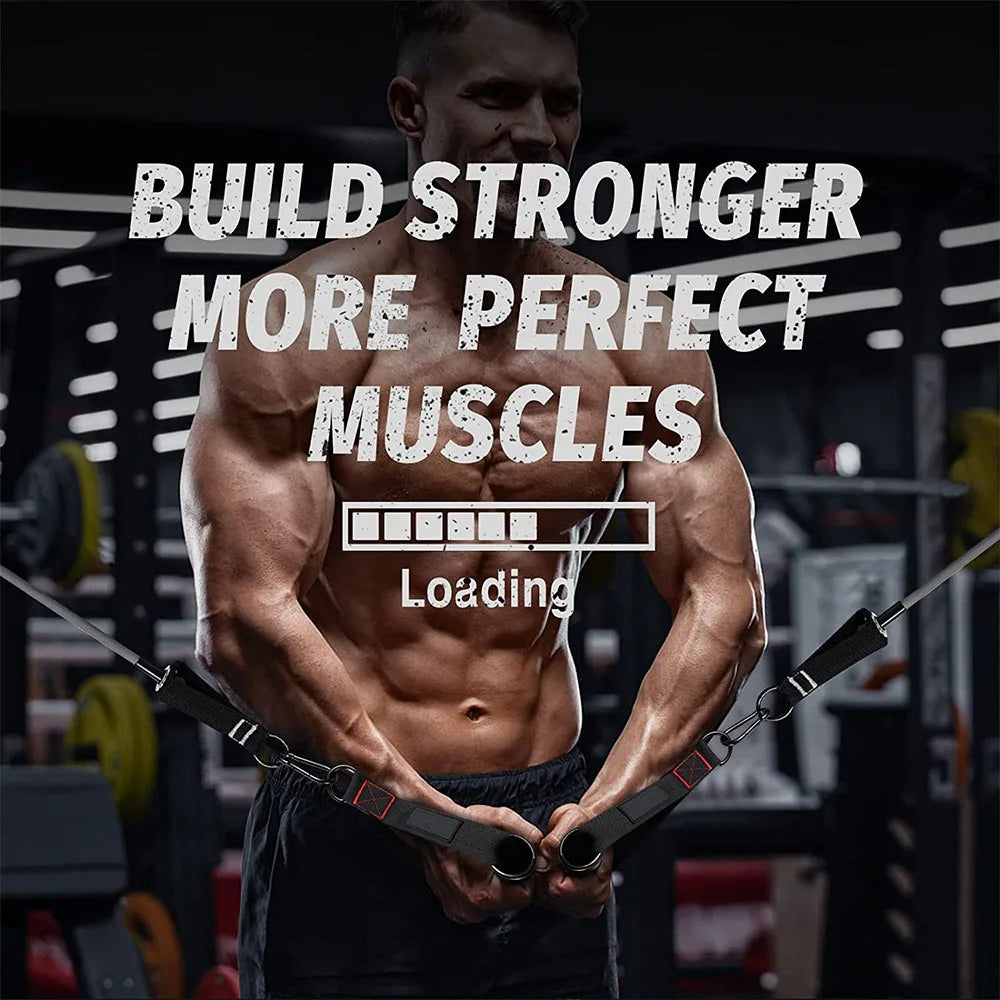 Duty Heavy D-Ring Metal Gym Handles - Fitness Equipment for Cable Machines & Resistance Bands